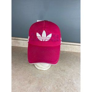 Adidas Double Strip Pink Adjustable Cotton Polyester Billsurf Brand Ball Cap